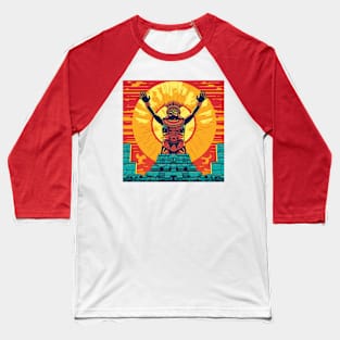 Mayan Warrior - Design 1 Baseball T-Shirt